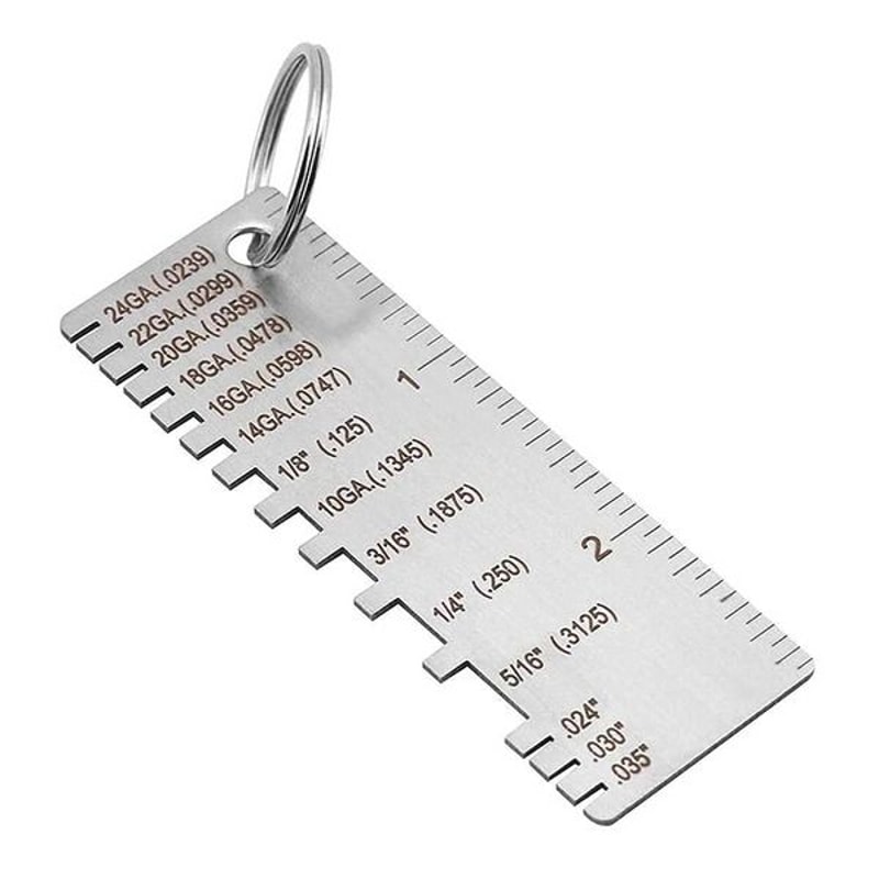 Thickness Gage Sheet Metal Gauge Measuring Tool Stainless Steel Wire Gauge Compact And Durable For 10