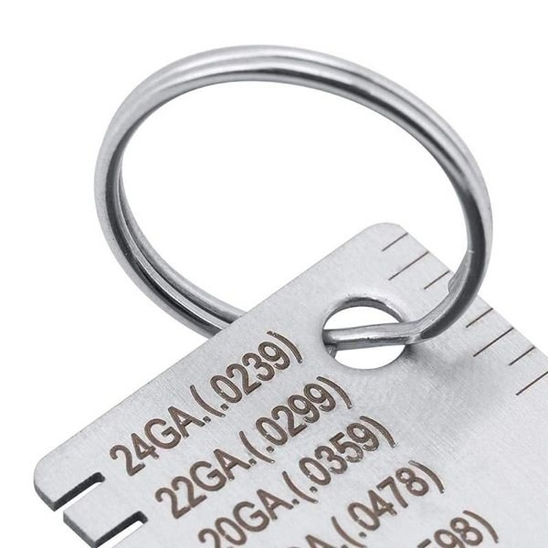 Thickness Gage Sheet Metal Gauge Measuring Tool Stainless Steel Wire Gauge Compact And Durable For 12