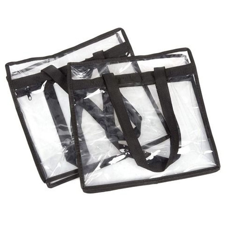 Large Clear PVC Tote Bags For Women Transparent Handbag With Zipper Stadium Approved Waterproof And 10