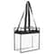 Large Clear PVC Tote Bags For Women Transparent Handbag With Zipper Stadium Approved Waterproof And 14