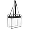 Large Clear PVC Tote Bags For Women Transparent Handbag With Zipper Stadium Approved Waterproof And 14