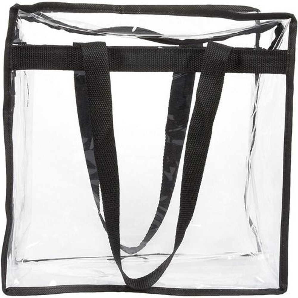 Large Clear PVC Tote Bags For Women Transparent Handbag With Zipper Stadium Approved Waterproof And 11