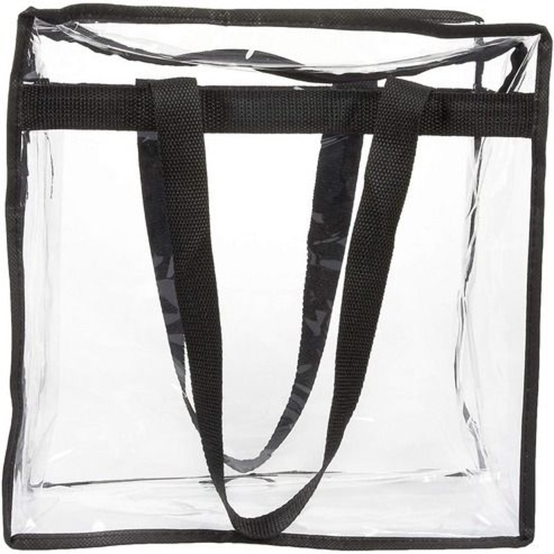Large Clear PVC Tote Bags For Women Transparent Handbag With Zipper Stadium Approved Waterproof And 11