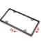 Metal License Plate Frame High Quality Stainless Steel Tag Cover Black 2 Pack With Hardware Fits C 6