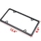 Metal License Plate Frame High Quality Stainless Steel Tag Cover Black 2 Pack With Hardware Fits C 6