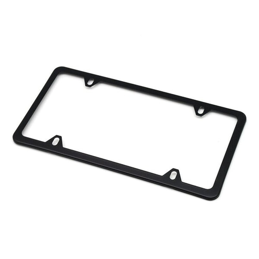 Metal License Plate Frame High Quality Stainless Steel Tag Cover Black 2 Pack With Hardware Fits C 4