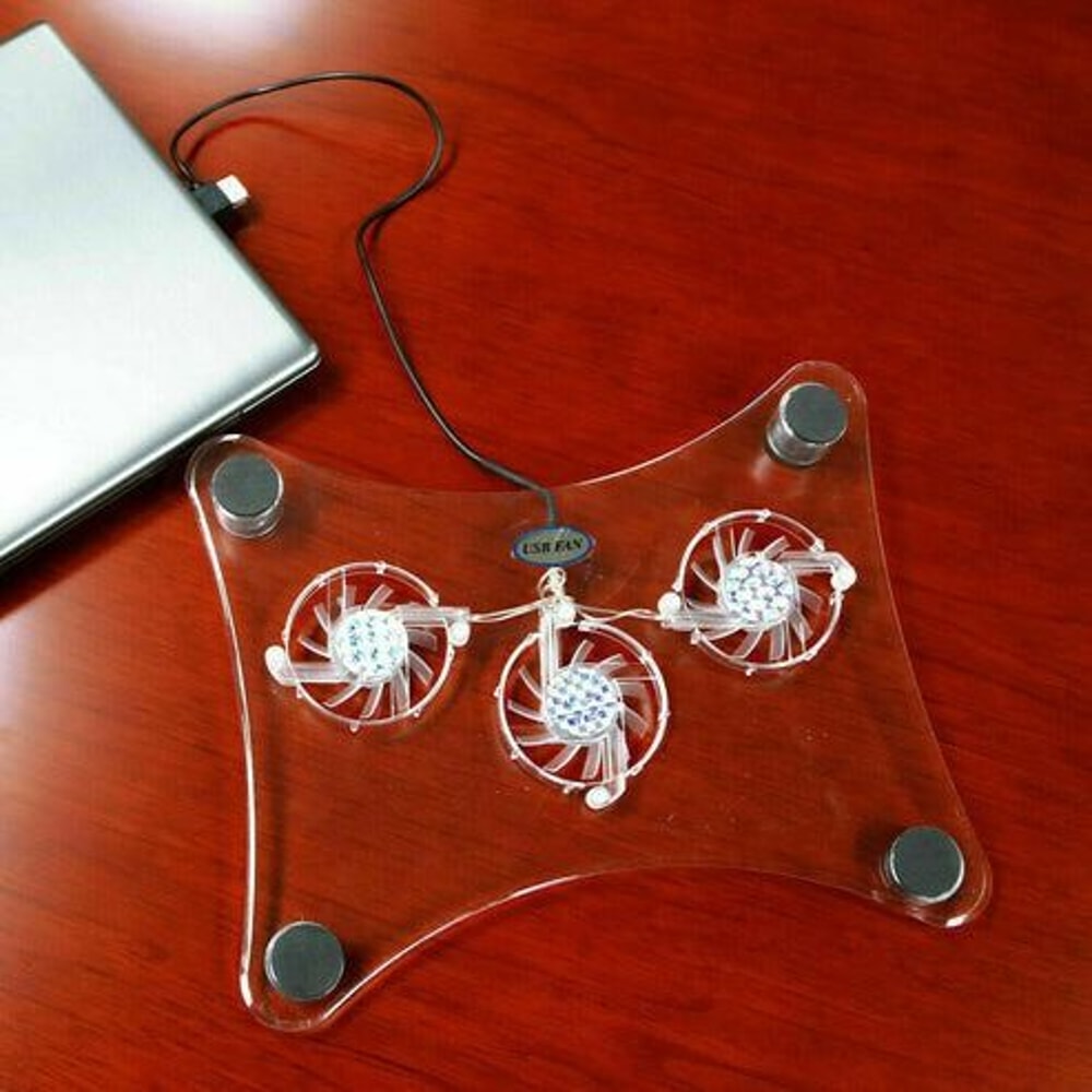 USB Cooling Pad Stand With Fans LED Light Radiator For Laptops PCs And Notebooks Ultra Slim Quiet A 7