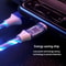 LED Fast Charging Cable Adapter For IPhone Micro USB Type C Charger Cord Smart Charging Cable Durab