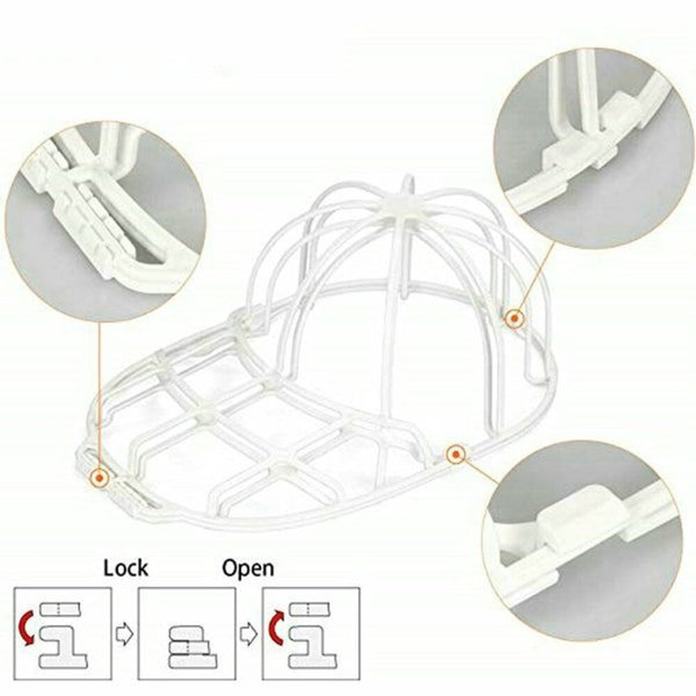 Cap Cleaner Machine Hat Washer Baseball Cap Holder Frame Net For Safe Washing Durable Cage 6