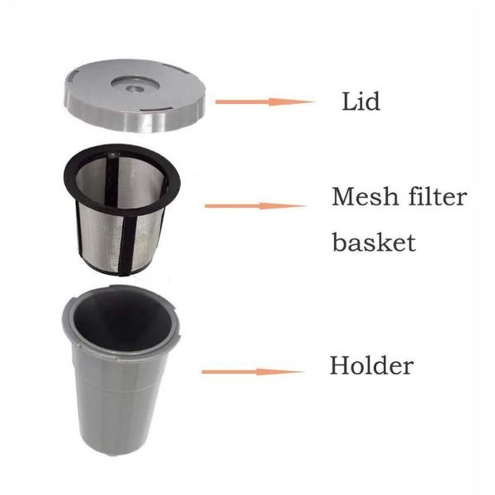 Reusable My KCup Coffee Filter Refillable Holder For Keurig HighQuality Stainless Steel Mesh 3