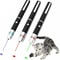 Laser Pointer Pen Set Green Blue Red Light Visible Beam MultiUse For Pets Meetings And Fun 8