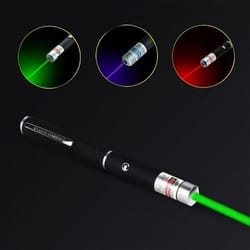 laser pointer pen set, green, blue, red light, visible beam, multi-use for pets, meetings, and fun