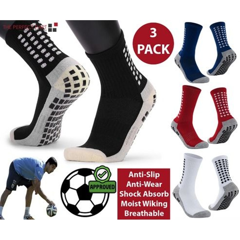 Premium Sport Socks AntiSlip Grip For Men Soccer Basketball Football Performance Socks AgilityBoos 5