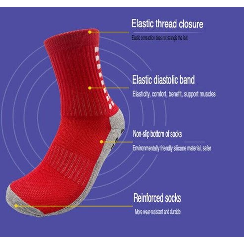 Premium Sport Socks AntiSlip Grip For Men Soccer Basketball Football Performance Socks AgilityBoos 1