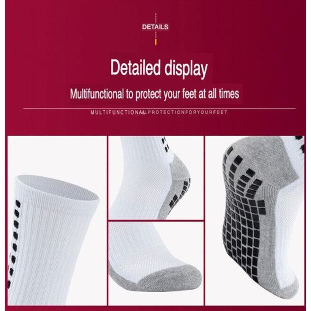 Premium Sport Socks AntiSlip Grip For Men Soccer Basketball Football Performance Socks AgilityBoos 9