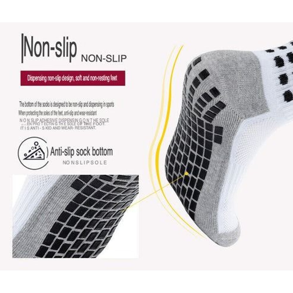 Premium Sport Socks AntiSlip Grip For Men Soccer Basketball Football Performance Socks AgilityBoos 10