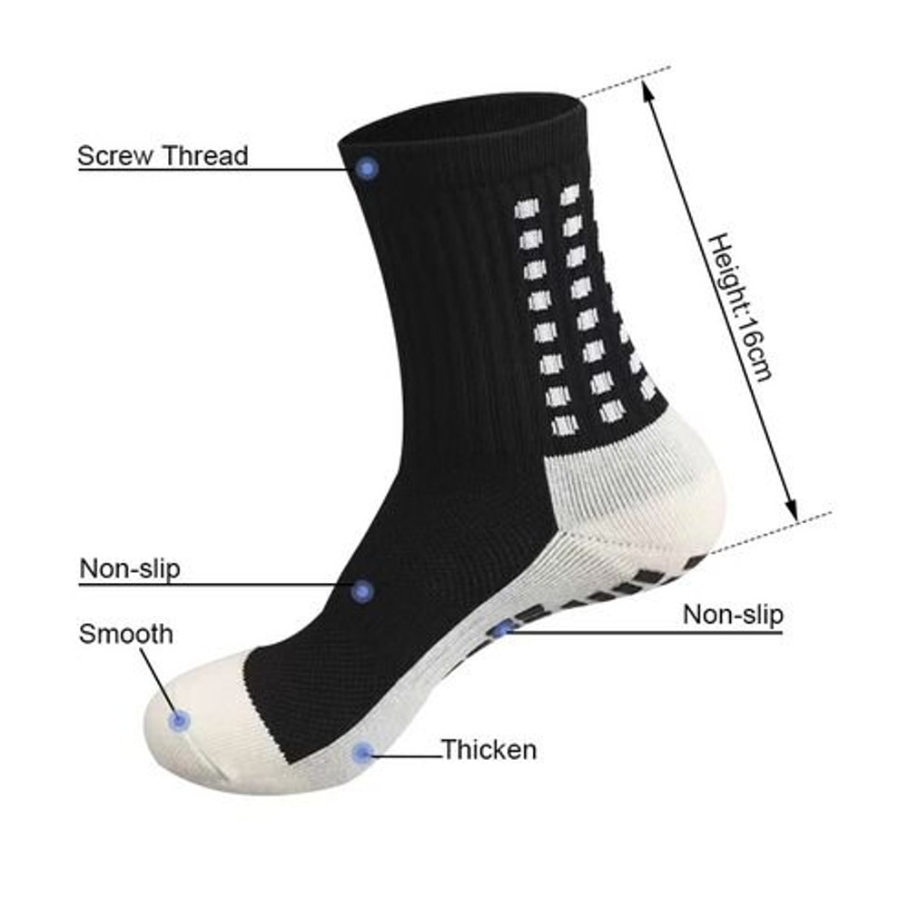 Premium Sport Socks AntiSlip Grip For Men Soccer Basketball Football Performance Socks AgilityBoos 8
