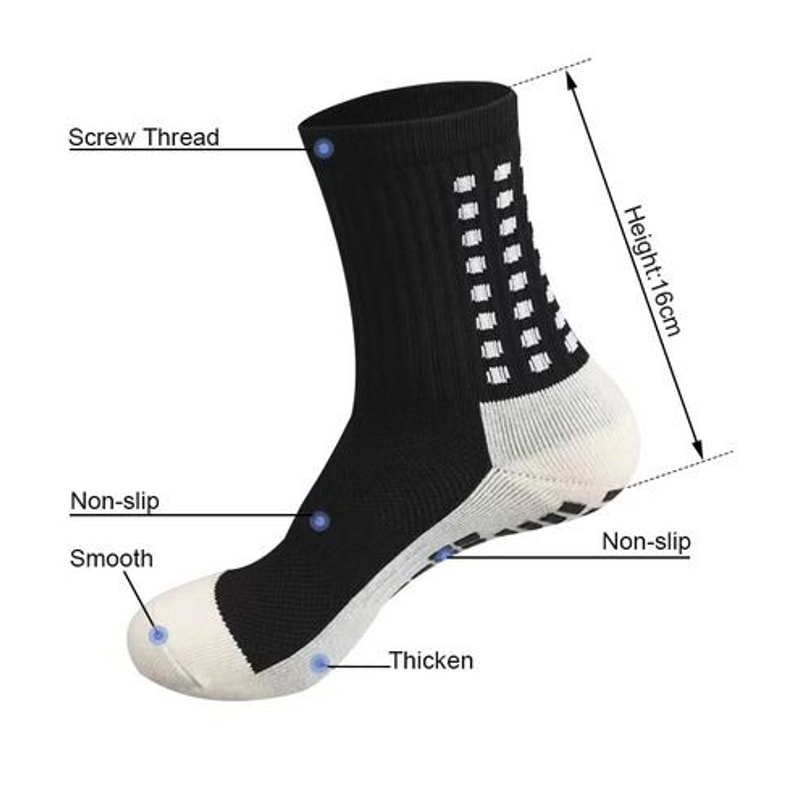 Premium Sport Socks AntiSlip Grip For Men Soccer Basketball Football Performance Socks AgilityBoos 8
