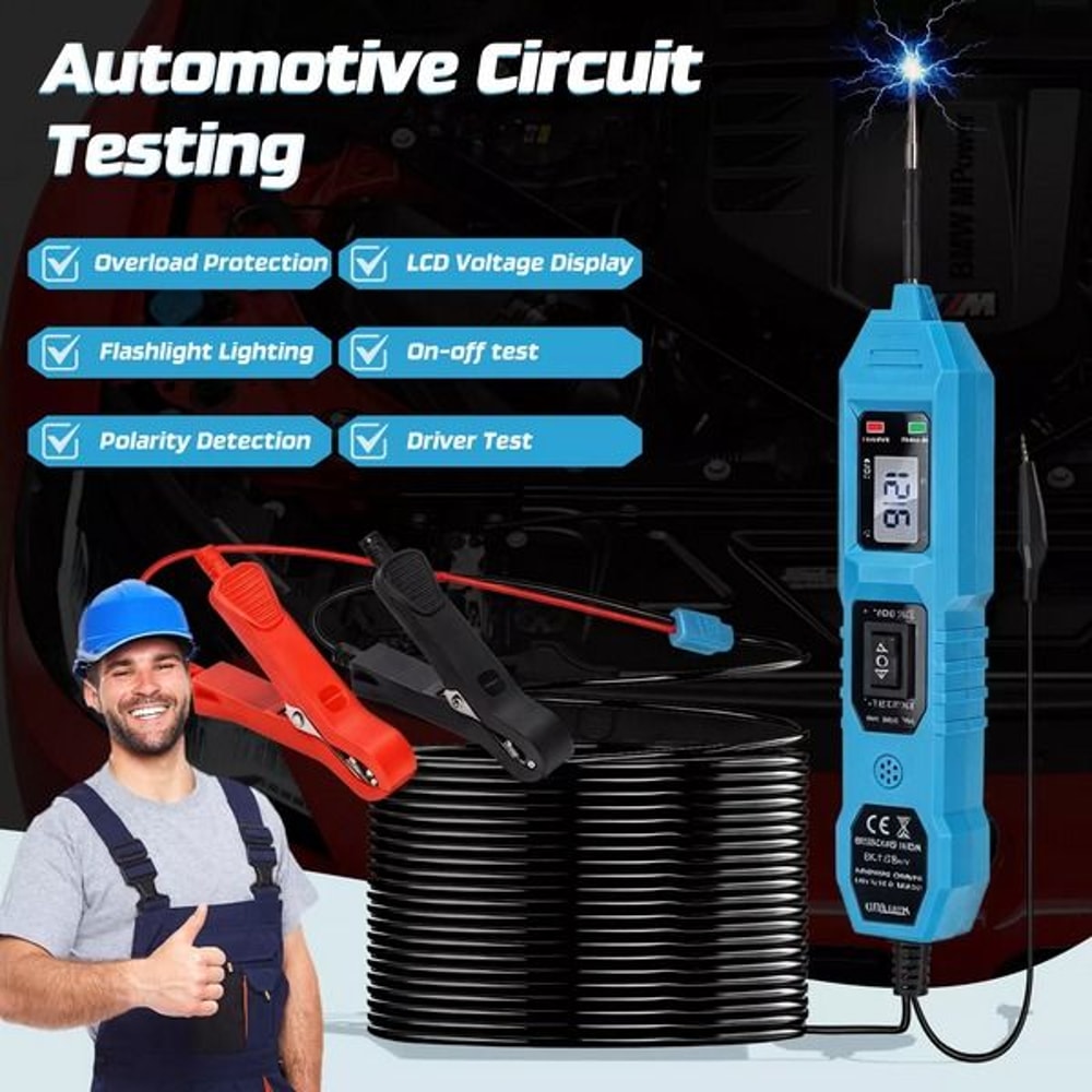 Car Power Circuit Electrical Tester Digital Automotive Probe Test Light Reliable Diagnostic Tool Fo 2