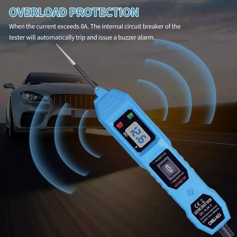 Car Power Circuit Electrical Tester Digital Automotive Probe Test Light Reliable Diagnostic Tool Fo 5