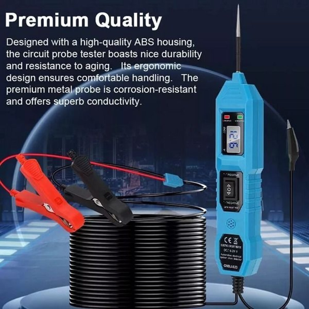 Car Power Circuit Electrical Tester Digital Automotive Probe Test Light Reliable Diagnostic Tool Fo 9