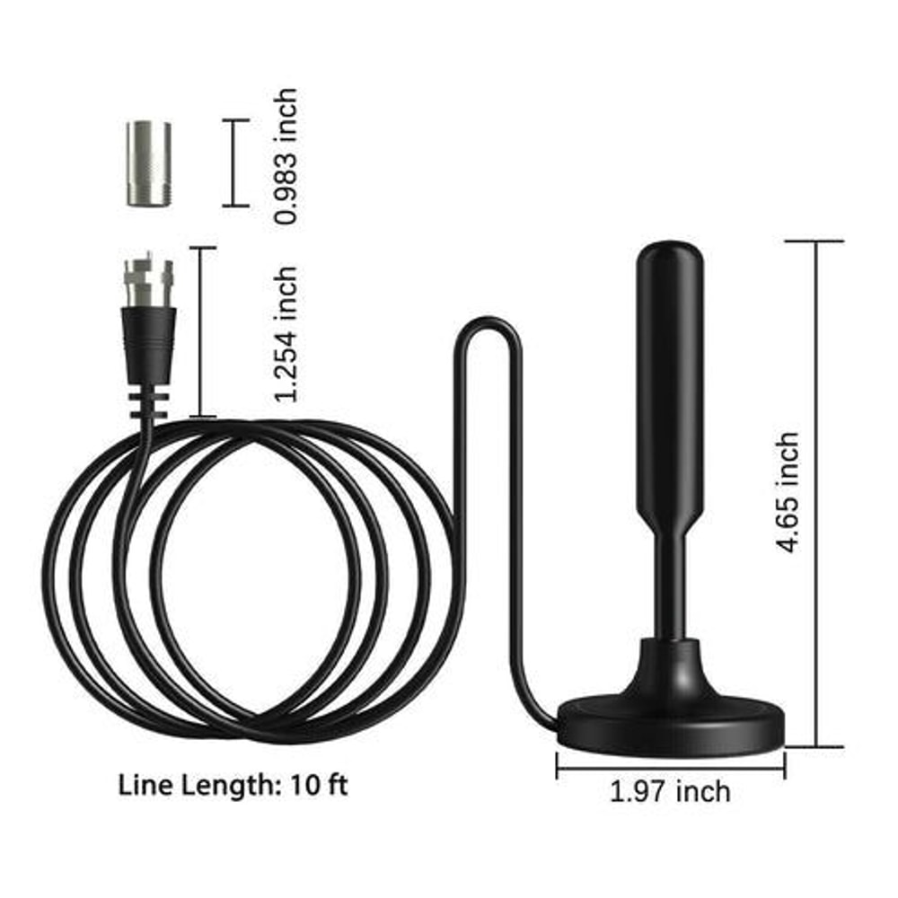 Long Range HD TV Antenna Indoor Digital HDTV Upgraded Signal Booster 8