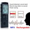 Voice Activated Digital Audio Recorder Player Dictaphone HighQuality Sound LCD Display USB Charging 7