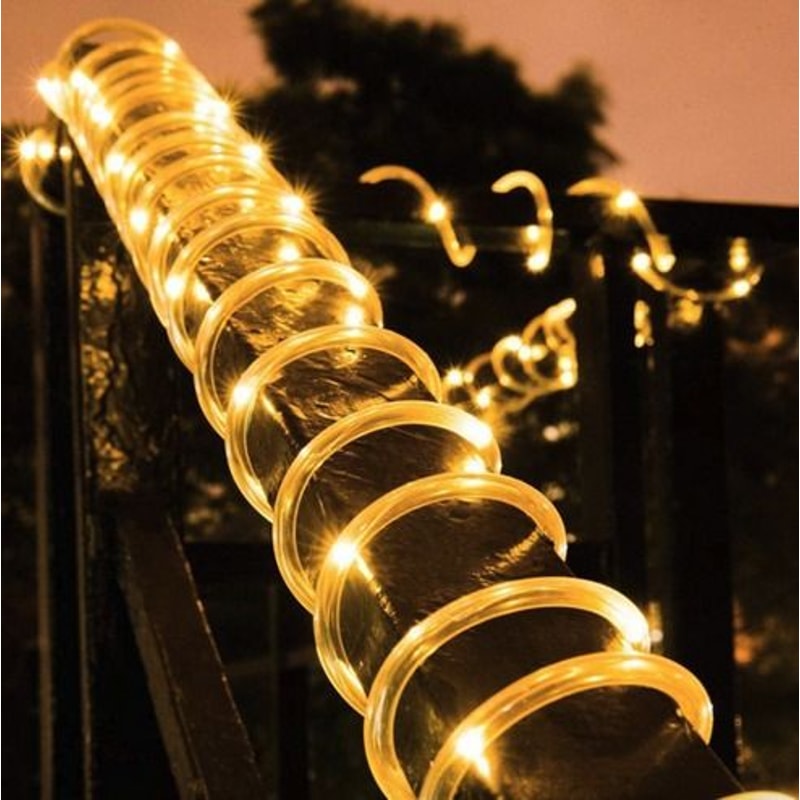 LED Light Tube LED String Lights Waterproof Garden Party Decoration USB Powered With Remote Timer 9