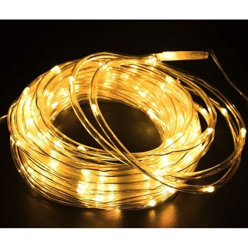 LED Light Tube LED String Lights Waterproof Garden Party Decoration USB Powered With Remote Timer 1