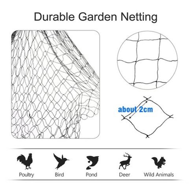 Anti Bird Netting Protection For Fruit Trees Plants Vegetables Garden Mesh 16