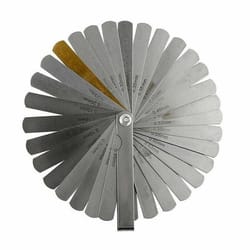 dual reading combination feeler gauge, blade feeler gauge, metric & sae measurement tool