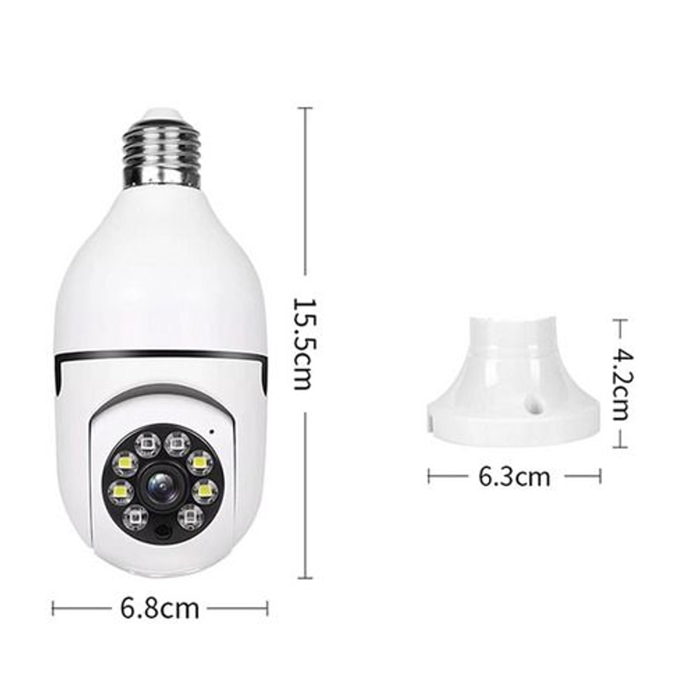 IP WiFi Light Bulb Camera IR Night Vision Smart Home Wireless Security 3