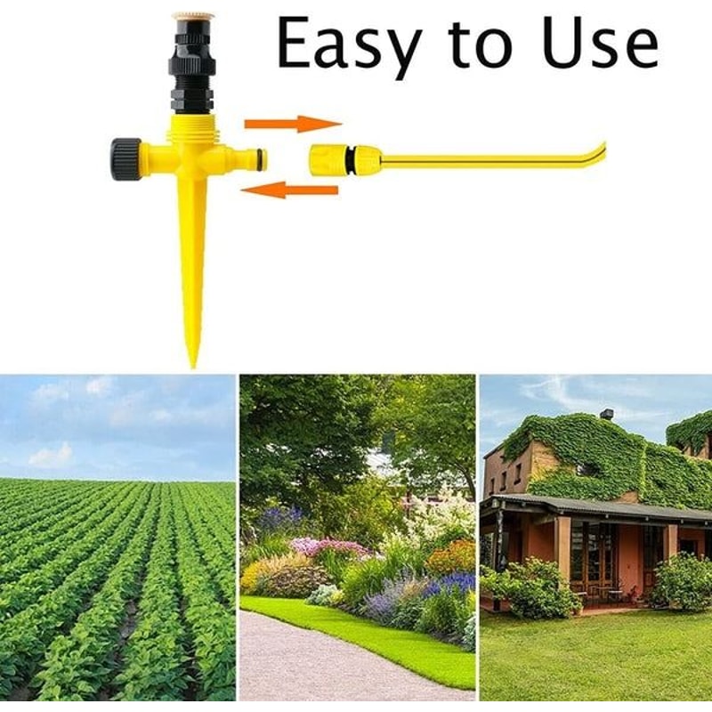 Auto Irrigation System Garden Lawn Sprinkler Rotation WaterSaving Patio Sprinkler 10