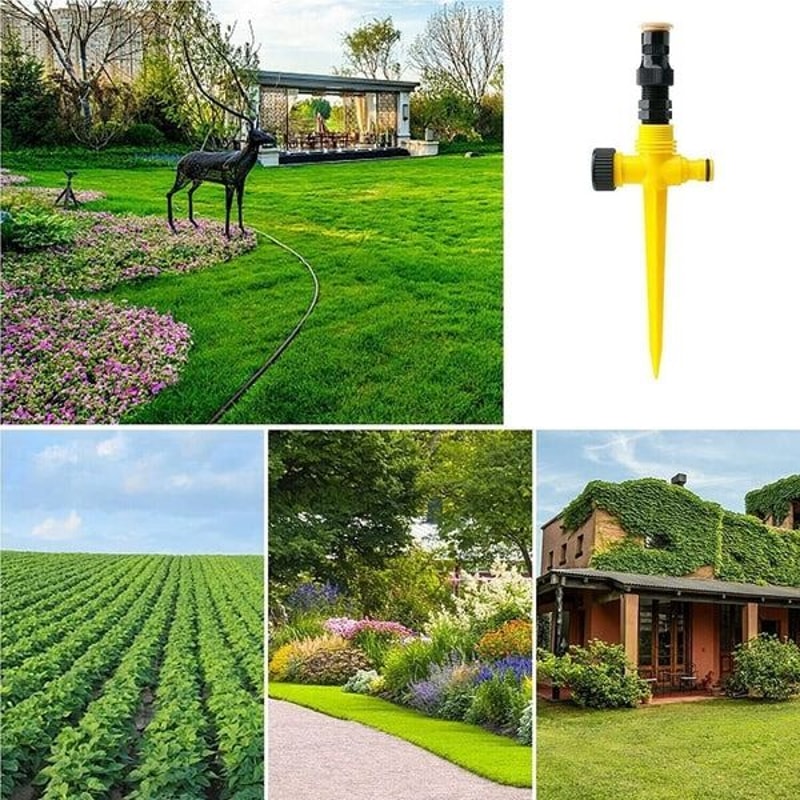 Auto Irrigation System Garden Lawn Sprinkler Rotation WaterSaving Patio Sprinkler 11
