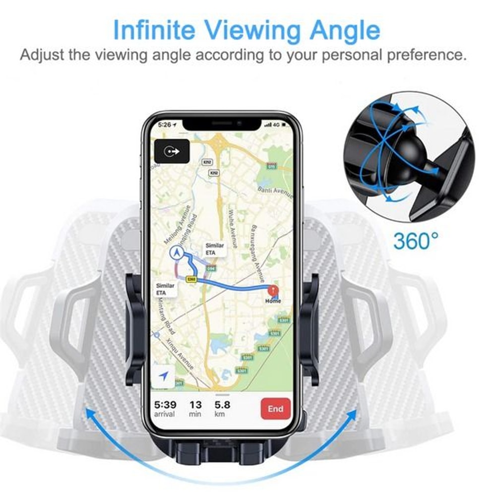 Car Stand Windshield For Mobile GPS Universal Mount Holder For Cell Phones Strong Suction Cup Adjus 2