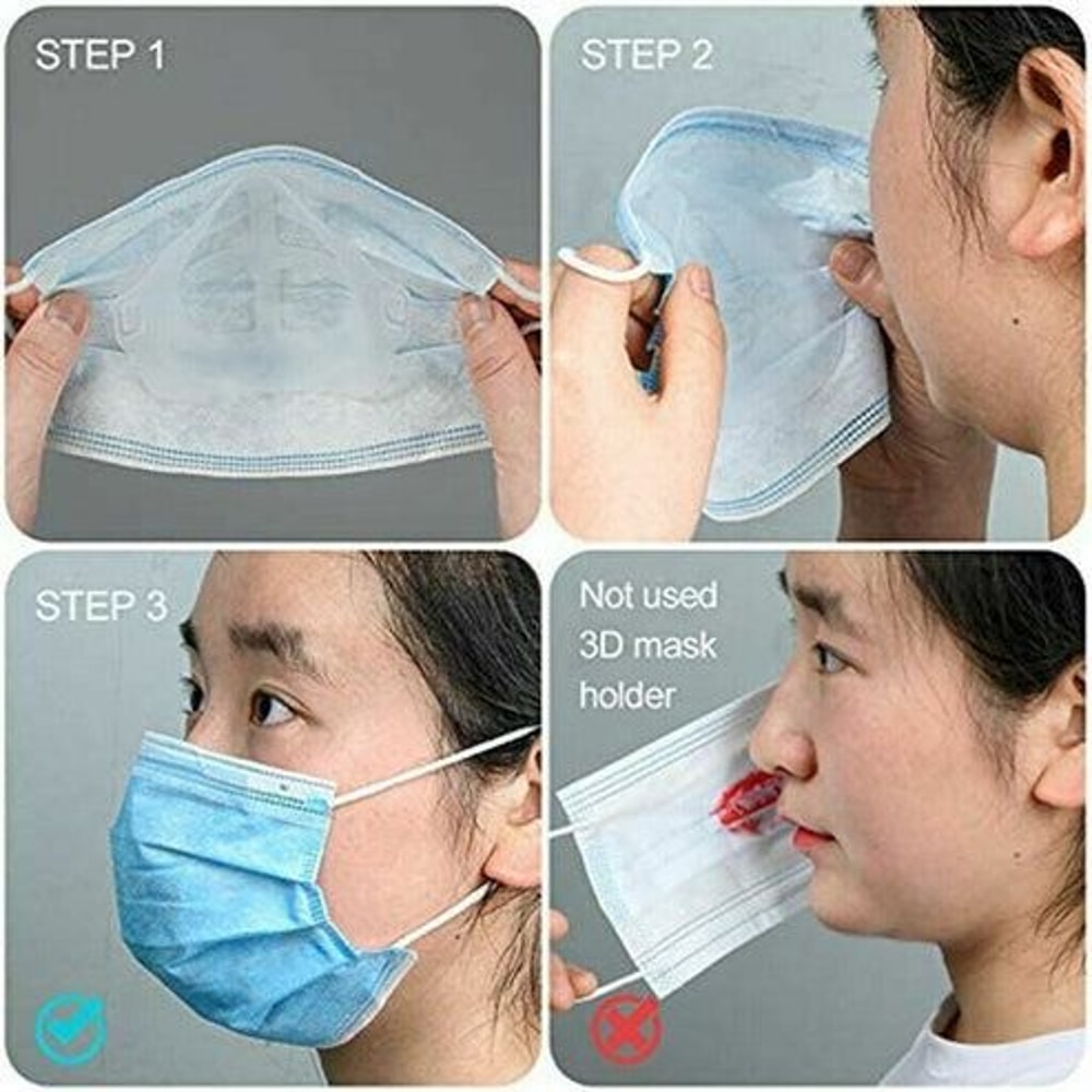 Face Mask Bracket Inner Stand Holder For Mouth Breathing Space Frame Protects Makeup Increases Mask 2