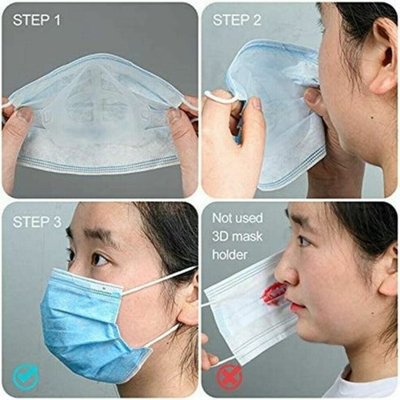 Face Mask Bracket Inner Stand Holder For Mouth Breathing Space Frame Protects Makeup Increases Mask 2