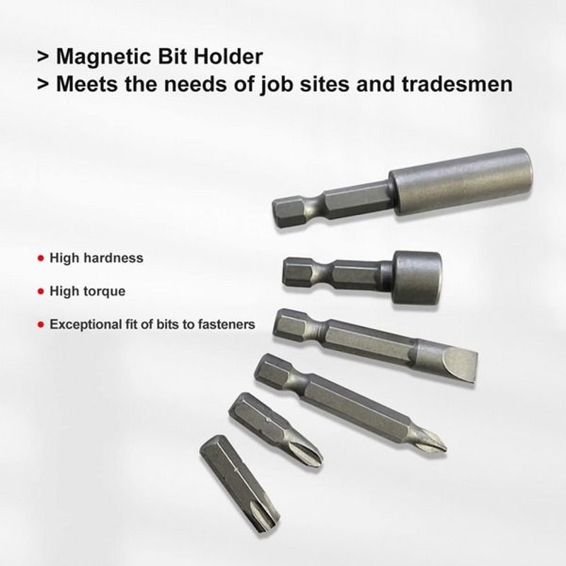 Impact Screwdriver Bit Set Nut Driver Torx Phillips And Hex Bits Magnetic Drill Tool Set 7