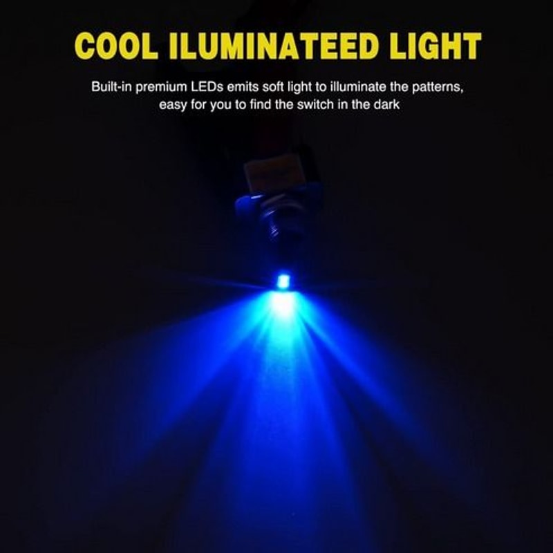 Blue LED Light Toggle Rocker ONOFF Switch For Boat Car Marine ATV 14