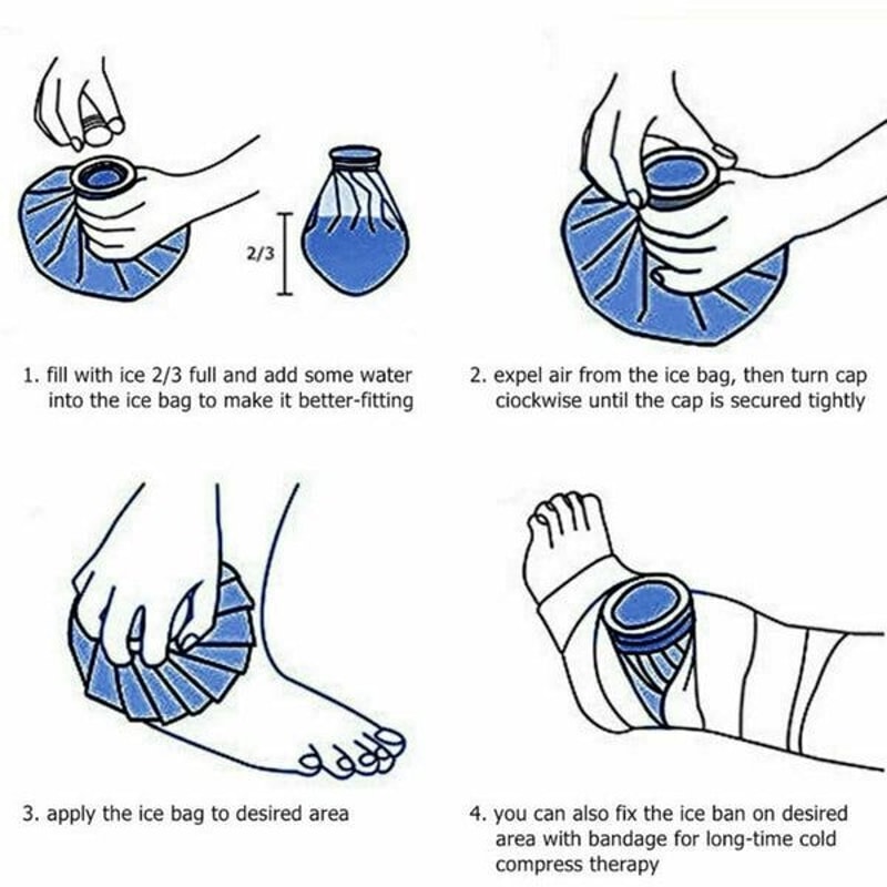 Knee Neck Ice Bags For Reusable Cold Relief Pain And Headache Therapy Sports Injury Cold Packs For 8