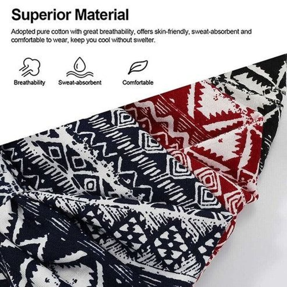 Boho Headbands Knotted Turban Wraps Leopard Hair Bands Elegant Stripe Cloth Comfortable And Stretch 1