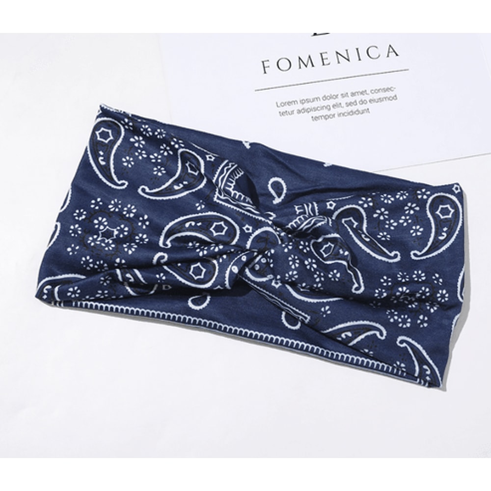 Boho Headbands Knotted Turban Wraps Leopard Hair Bands Elegant Stripe Cloth Comfortable And Stretch 8