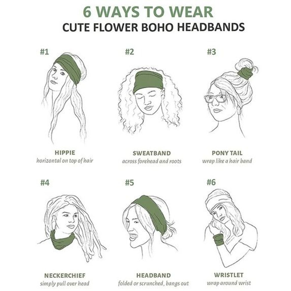 Boho Headbands Knotted Turban Wraps Leopard Hair Bands Elegant Stripe Cloth Comfortable And Stretch 5