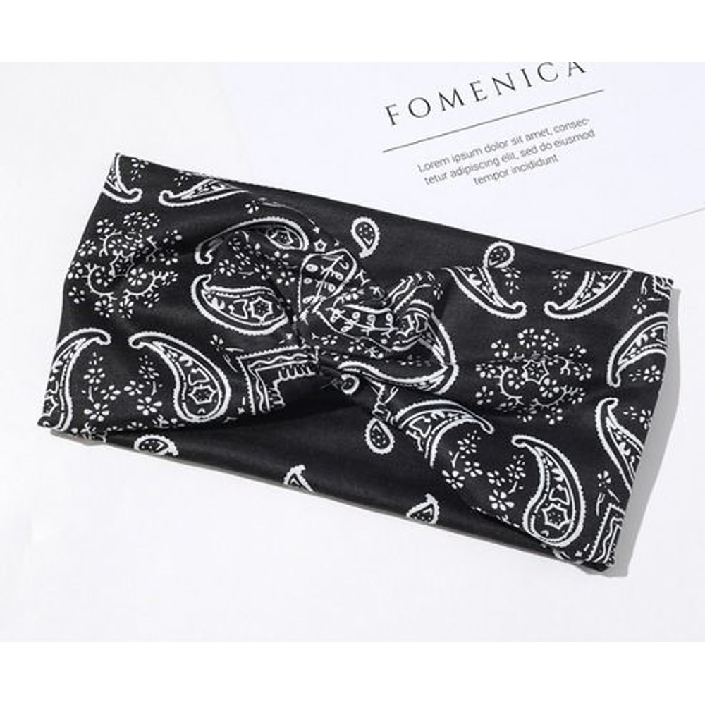 Boho Headbands Knotted Turban Wraps Leopard Hair Bands Elegant Stripe Cloth Comfortable And Stretch 7