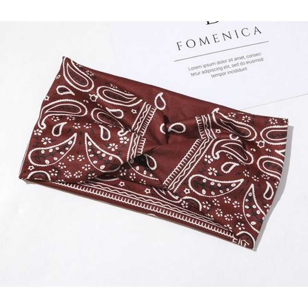 Boho Headbands Knotted Turban Wraps Leopard Hair Bands Elegant Stripe Cloth Comfortable And Stretch 6