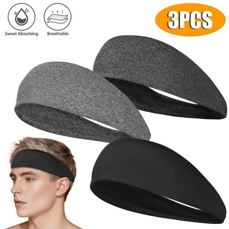 Sweatband Headband For Men Women Stretchable Sports Headband Yoga Gym Running Essential 1