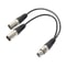 XLR Female To Dual Male Plug Y Splitter Cable Adapter Premium Microphone Audio Adapter With NickelP 5