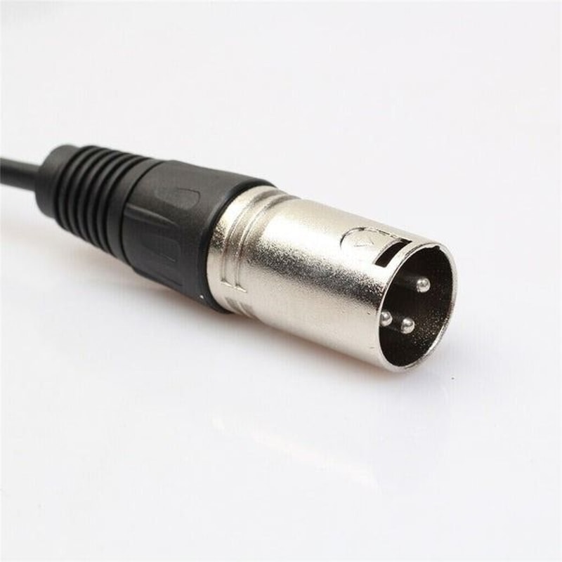 XLR Female To Dual Male Plug Y Splitter Cable Adapter Premium Microphone Audio Adapter With NickelP 6