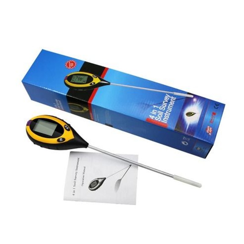 Soil Tester LCD Digital Moisture PH Temperature And Sunlight Meter For Indoor And Outdoor Plants Ga 1