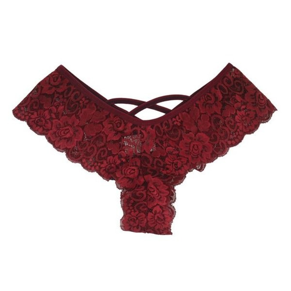 Womens Sexy Lace Lingerie Panties Brief G String Thong 7